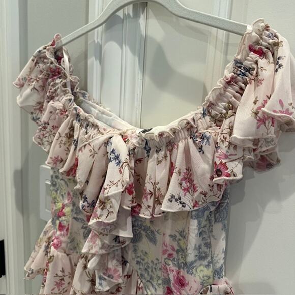 Anthropologie NWT Off The Shoulder Mesh Top Size: Medium - Picture 5 of 11